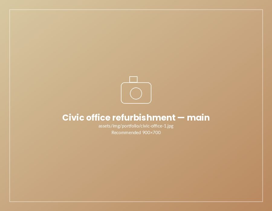 Civic office refurbishment