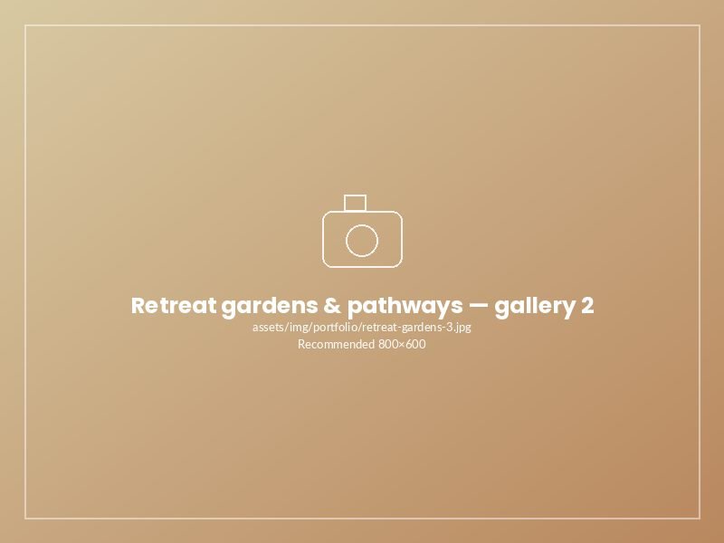 Retreat gardens & pathways — photo 2